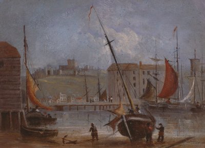 Hrad a přístav Dover, cca 1830 od English School