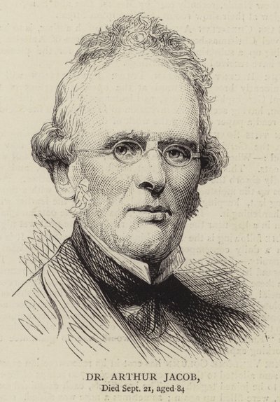 Dr. Arthur Jacob (rytina) od English School