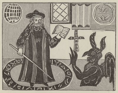 Dr John Faustus (rytina) od English School