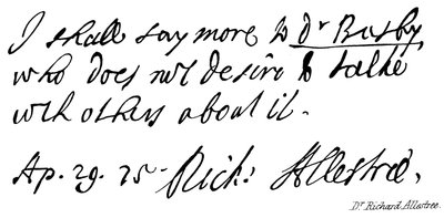 doktor Richard Allestree od English School