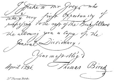 doktor Thomas Birch od English School