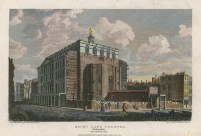 Divadlo Drury Lane, Westminster, Londýn; vyhořelo v roce 1809 od English School