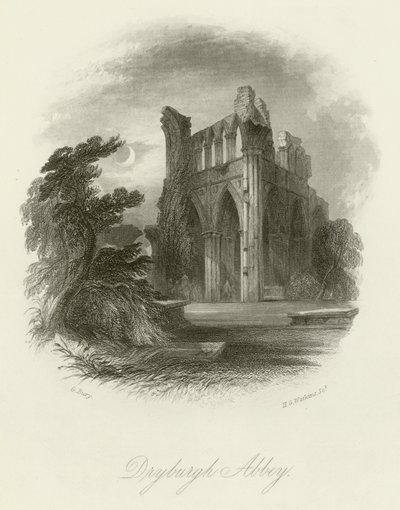 Dryburgh Abbey od English School