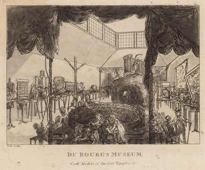 Muzeum Du Bougs, korkové modely starověkých chrámů od English School