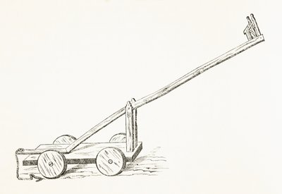 Ducking stolička používaná v 15. století, z „Národních a domácích dějin Anglie“ od Williama Hickmana Smith Aubrey (1858-1916), vydaná v Londýně, kolem roku 1890 od English School