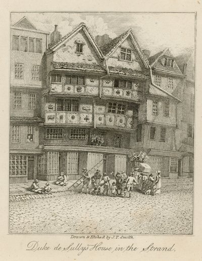 Dům vévody de Sullys v Strand od English School