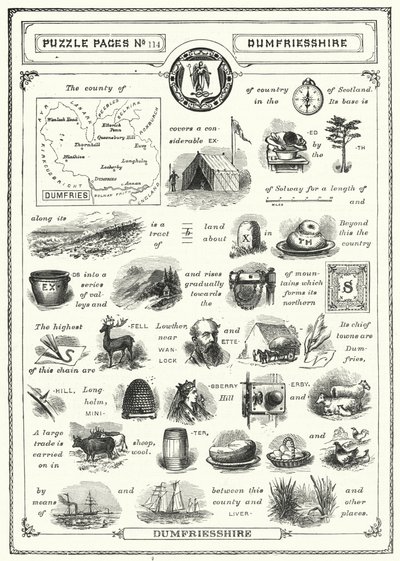 Dumfriesshire (rytina) od English School