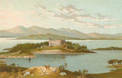 Hrad Dunstaffnage a jezero Loch Etive od English School