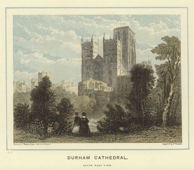 Durhamská katedrála, pohled na jihozápad od English School