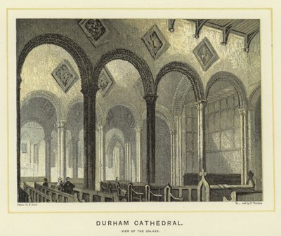 Durhamská katedrála, pohled na Galileu od English School