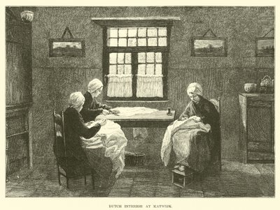 Nizozemský interiér v Katwijku od English School