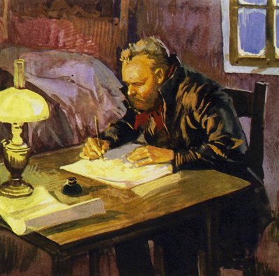 Dvořák psal dlouhé hodiny ve svém nuzném bytě od English School