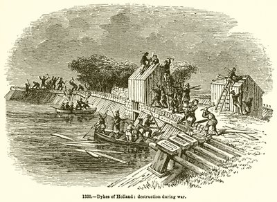 Dykes of Holland: Destruction during War od English School