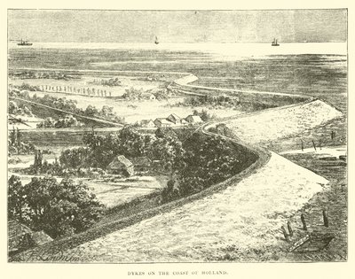 Hráze na pobřeží Holandska od English School