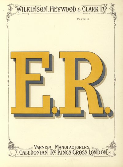 E. R. (chromolitho) od English School
