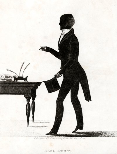 Earl Grey, britský whigský politik a předseda vlády, který představil Great Reform Act z roku 1832 od English School