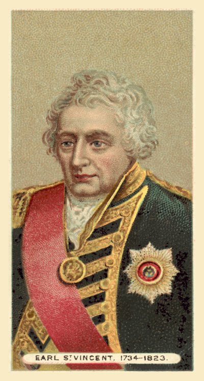 hrabě St Vincent, 1734-1823 od English School