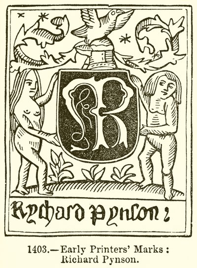 Známky prvních tiskáren: Richard Pynson od English School