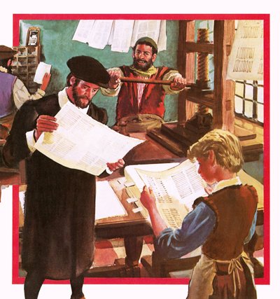 Raný tiskařský lis od English School