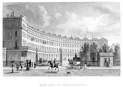 East Side of Park Crescent, 1830 od English School