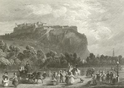 Edinburský hrad z Princes Street od English School