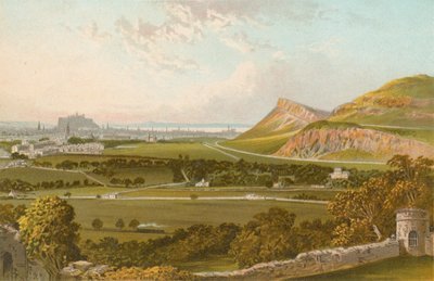 Edinburgh z hradu Craigmillar od English School