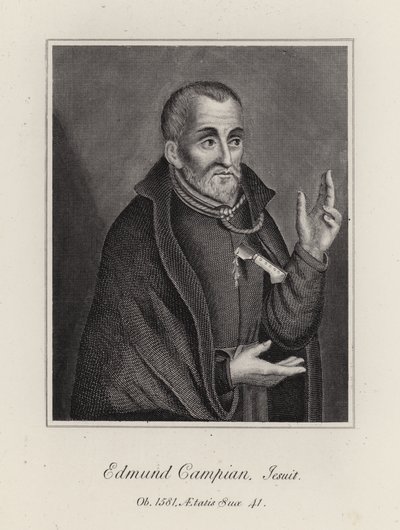 Edmund Campian (rytina) od English School