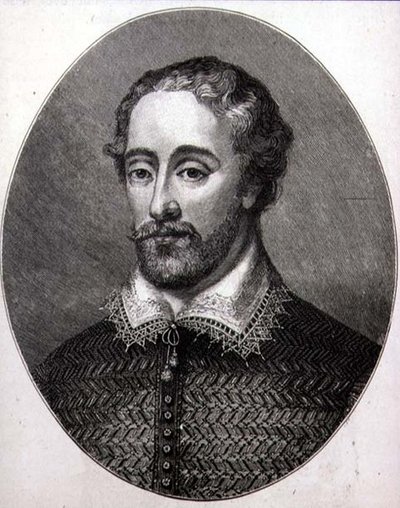 Edmund Spenser (asi 1552-99) (rytina) od English School
