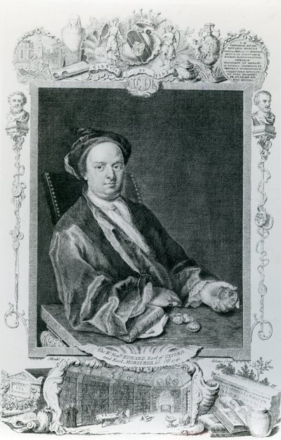 Edward Harley, druhý hrabě z Oxfordu (1689-1741) od English School