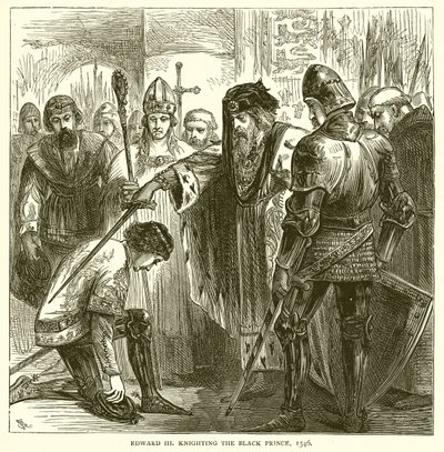 Edward III pasování Černého prince, 1546 od English School