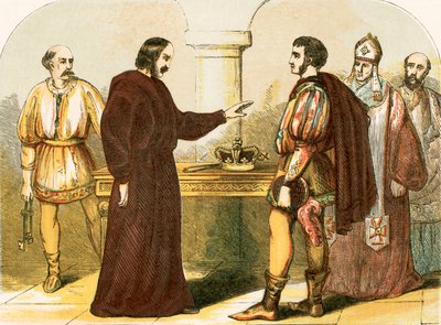 Edward II rezignuje na své královské hodnosti od English School