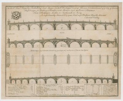 Edward Oakleys navrhuje Blackfriars Bridge od English School