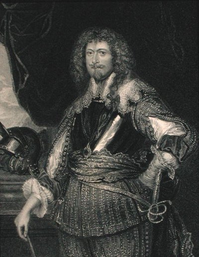 Edward Sackville (1590-1652) 4. hrabě z Dorsetu, z „Galerie portrétů“, vydáno 1833 (rytina) od English School