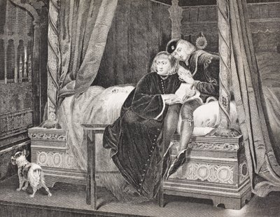 Edward V a Richard, vévoda z Yorku ve věži, z „Galerie historických portrétů“, vydané kolem roku 1880 od English School