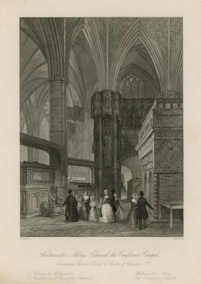 Kaple Edwarda Confessors ve Westminsterském opatství od English School
