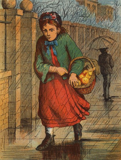 Effie a její pomeranče (barevná litografie) od English School