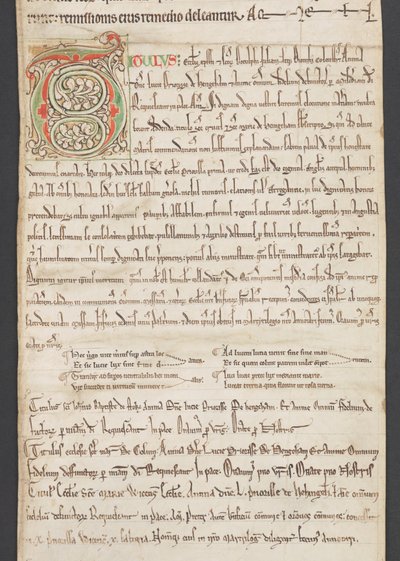 Egerton MS 2849, Membrána III, asi 1225-30 (pergamen) od English School