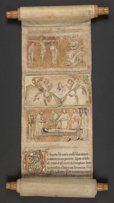 Egerton MS 2849, Membrána I, asi 1225-30 (pergamen) od English School