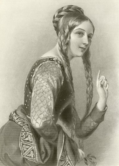 Eleonora Akvitájská, královna krále Jindřicha II od English School