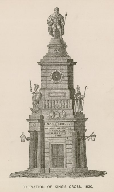 Povýšení Kings Cross, Londýn, 1830 od English School