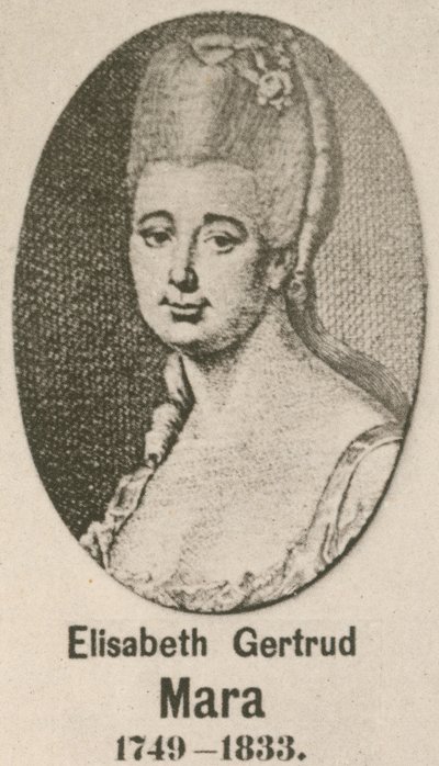 Elisabeth Gertrud Mara (rytina) od English School