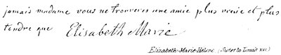 Elizabeth-Marie-Helene, (sestra Ludvíka XVI.) od English School