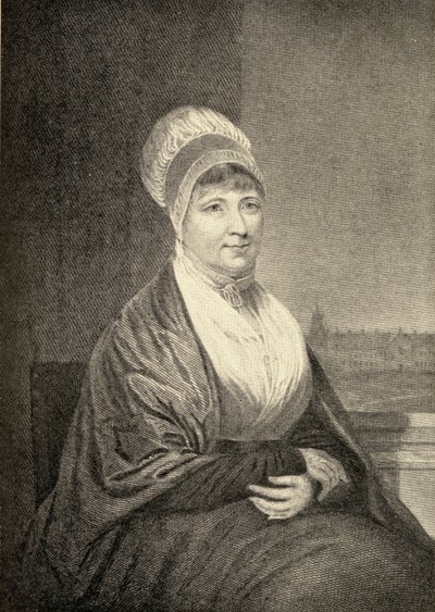 Ilustrace Elizabeth Fry (1780-1845) z knihy "Malé cesty do domů slavných žen", vydané v roce 1897. od English School