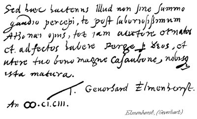 Elmenhorst, (Geverhart) od English School