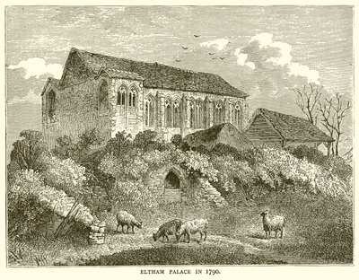 Elthamský palác v roce 1790 od English School