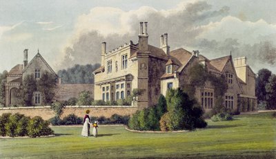 Endsleigh, z Ackermanns Repository of Arts, 1823 (barevné lito) od English School