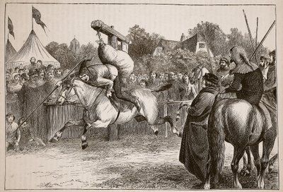 Anglické veselí ve čtrnáctém století: Ilustrace z Cassells Illustrated History of England (sépiová fotografie). od English School