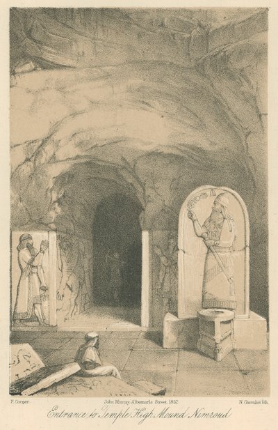 Vchod do Temple High Mound Nimroud od English School