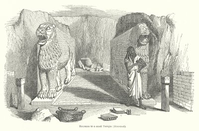 Eingang zu einem kleinen Tempel (Nimrud) von English School