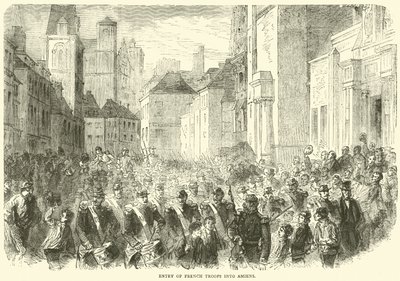 Vstup francouzského vojska do Amiens, květen 1871 od English School